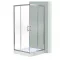 Spirit Matrix 80x80 cm quadratische Duschkabine mit Duschwanne
