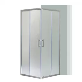   Spirit Matt 80x80 cm quadratische Duschabtrennung ohne Duschwanne