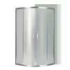 Spirit Matt 80x80 cm gebogene Duschkabine ohne Duschwanne