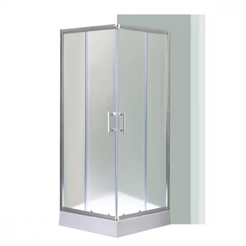 Spirit Matt 90x90 cm quadratische Duschkabine mit Duschwanne