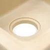 Tia quadratisches Waschbecken mit zwei Becken aus Granit mit Siphon beige