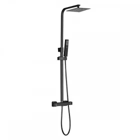 Mazama Black Brausegarnitur mit Thermostatarmatur