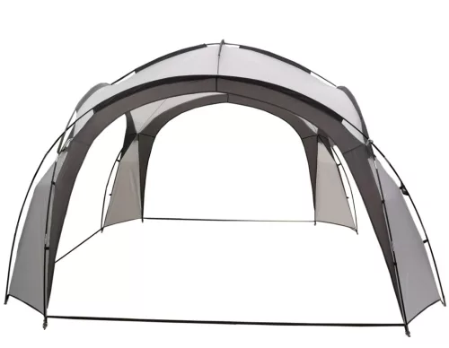 Grauer Gartenpavillon 3,5x3,5 m