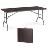 Klappbarer Catering-Bankett-Gartentisch 180 cm, braun
