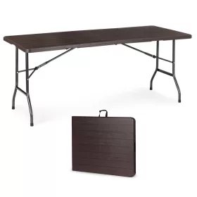 Klappbarer Catering-Bankett-Gartentisch 180 cm, braun