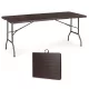 Klappbarer Catering-Bankett-Gartentisch 180 cm, braun