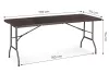 Klappbarer Catering-Bankett-Gartentisch 180 cm, braun