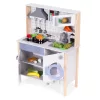 Holzspielzeug Küche mit Geräuschen Backofen Waschmaschine Küchenzubehör geführt