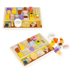 Eisverkäufer-Formen und Rollenspiel-Holzspielzeug-Set