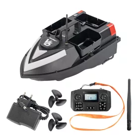 Feederboot V6 GPS 3 Tanks hinten und seitlich mit schwarzem