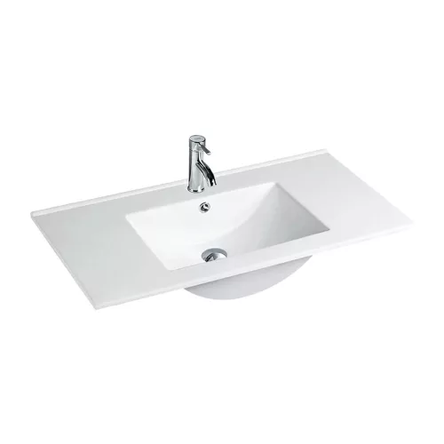 Flaches Design-Waschtischbecken 18x100x46 cm