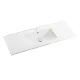 Flaches Design 1-Becken-Waschtisch 18x120x46 cm