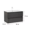 Vario Forte 80 Unterschrank mit Spüle