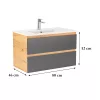 Vario Forte 80 Unterschrank mit Spüle