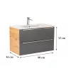 Vario Trim 80 Unterschrank mit Spüle
