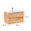 Vario Trim 80 Unterschrank mit Spüle