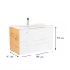Vario Clam 80 Unterschrank mit Spüle