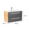 Vario Clam 80 Unterschrank mit Spüle