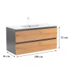 Vario Forte 100 Unterschrank mit Spüle
