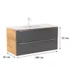 Vario Trim 100 Unterschrank mit Spüle