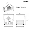 Doggie Premium isolierte Hundehütte "L