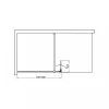 Walker 80x195 cm Begehbare Duschwand