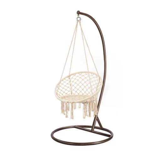 Cardenas Hängemattenstuhl mit Ständer beige-braun