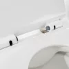 Ride Wandtoilette mit Wasserspülung, mit weich schließendem Sitz