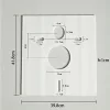 Schallschutzwand für Toilette und Bidet 39x42x1 cm