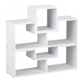 Anpassungsfähiges weißes Bücherregal