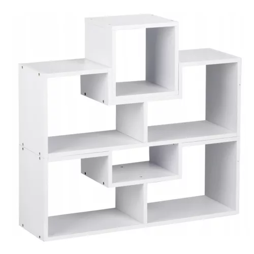 Anpassungsfähiges weißes Bücherregal