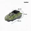Feederboot X2 GPS Rucksackträger mit Camouflage grün