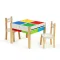 Kindermöbel-Set aus Holz mit Tisch und 2 Stühlen