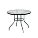 Gartentisch Ordino aus Glas mit Metallgestell