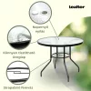 Gartentisch Ordino aus Glas mit Metallgestell