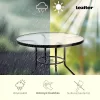Gartentisch Ordino aus Glas mit Metallgestell