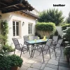 Canillo Gartentisch aus Glas mit Metallgestell