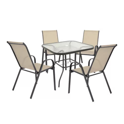 Gartenmöbel-Set Juba 4+1