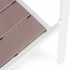 2er-Set Gartenstühle mit Metallgestell, Kunststoffsitz weiß