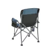 Leziter Comfort Angelstuhl mit Armlehne und Becherhalter blau