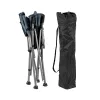 Leziter Comfort Angelstuhl mit Armlehne und Becherhalter blau