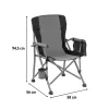 Leziter Comfort Sessel mit Becherhalter grau