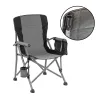 Leziter Comfort Plus Angelstuhl mit Armlehne und Becherhalter grau
