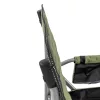 Leziter Comfort Plus Angelstuhl mit Armlehne und Becherhalter grün