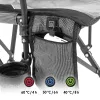 Leziter Premium beheizter Sessel mit Becherhalter grau