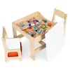 Kindermöbel Set Tisch 2 Stühle mit Kreidetafel
