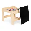 Kindermöbel Set Tisch 2 Stühle mit Kreidetafel