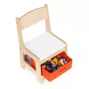 Kindermöbel Set Tisch 2 Stühle mit Kreidetafel