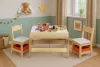 Kindermöbel Set Tisch 2 Stühle mit Kreidetafel