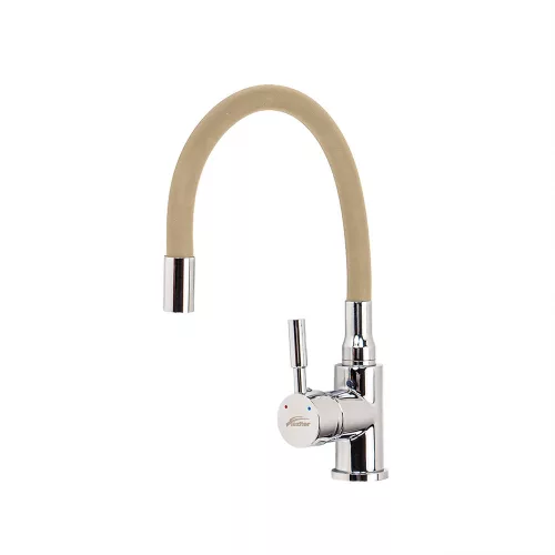 Corin Spültischbatterie mit flexiblem Auslauf beige